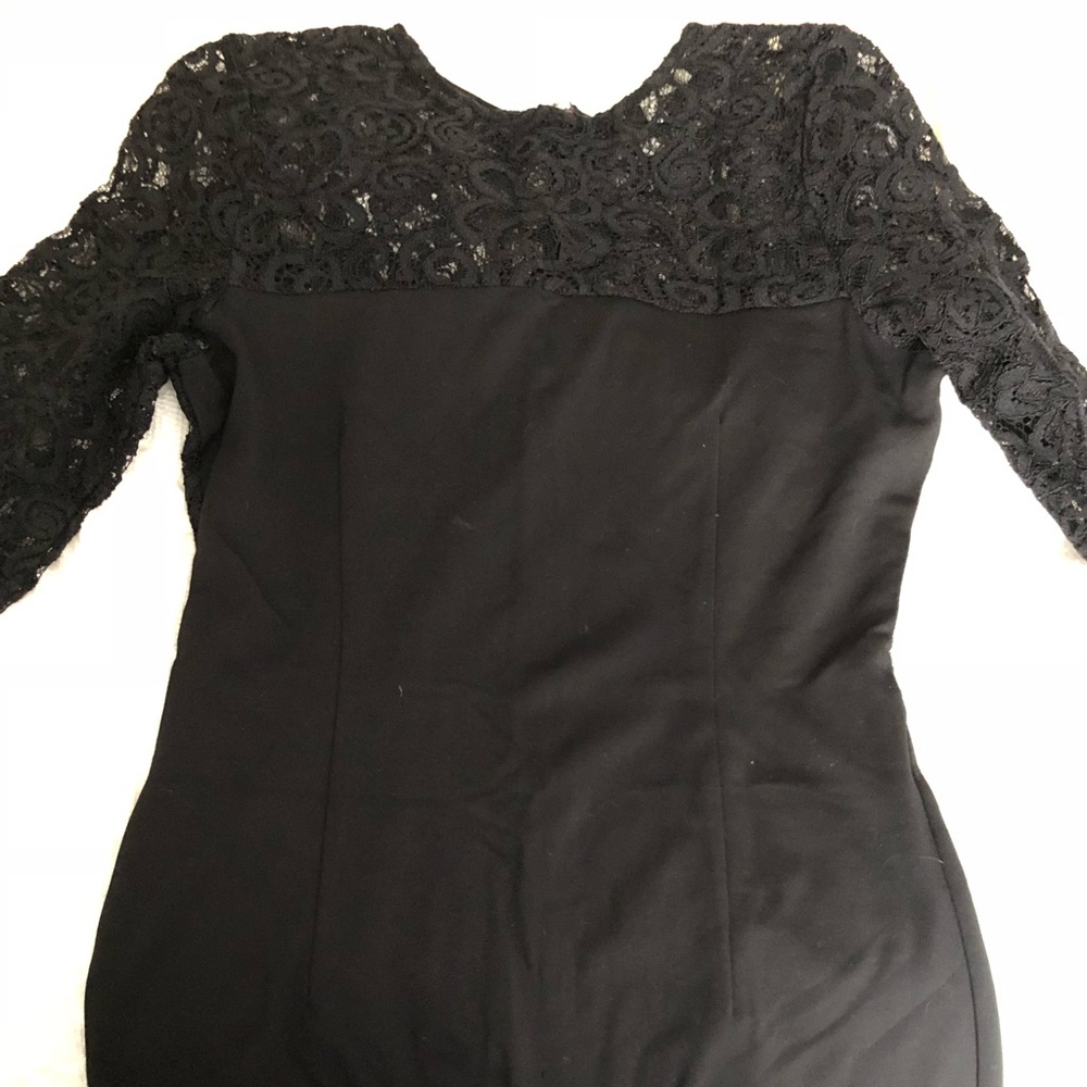 Black dress w lace top